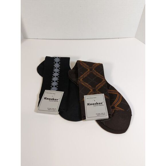 Knockers 2 Pair Men's Dress Socks‎ Size 10-13, Shoe 6-12 NEW - Picture 1 of 2